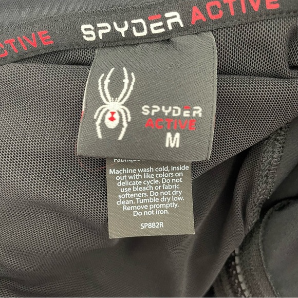 Spyder Active Women’s Jacket Sz M Hoodie Stretch Thumb Holes Zip Pockets Outdoor - Picture 11 of 12